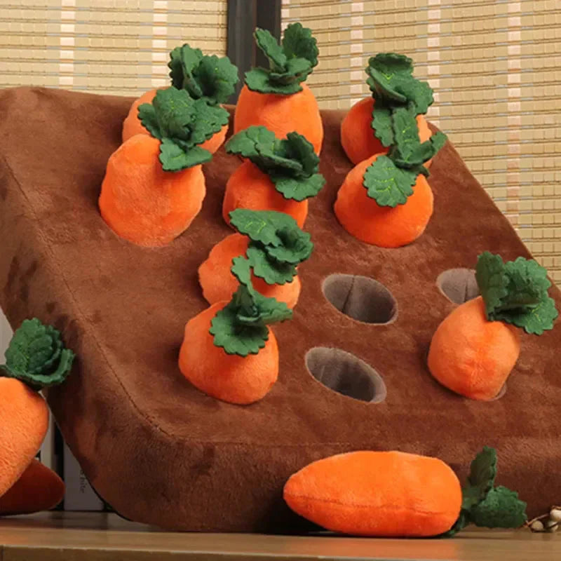 Carrot Farm Interactive Plush Dog Toy Petritzy