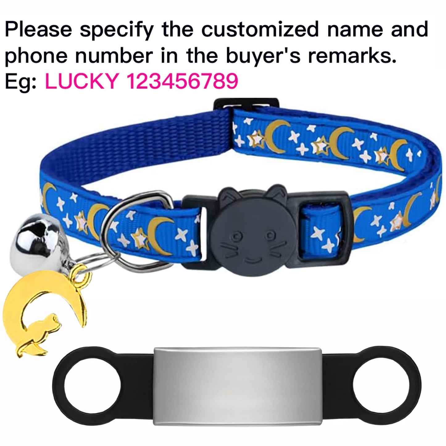 Personalised Glow Cat Collar with ID