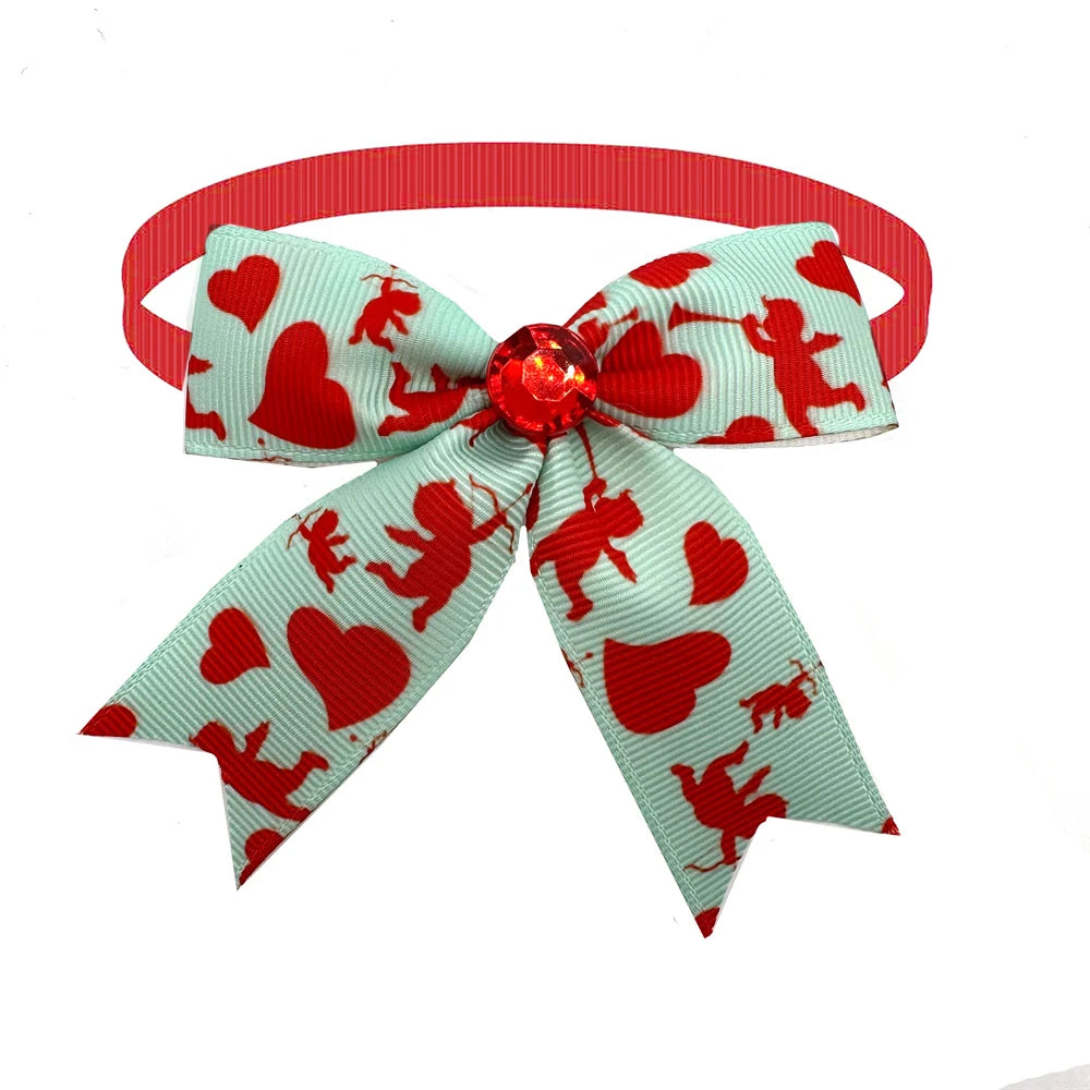 Valentine's Day Dog Bow Ties (Bulk Pack)