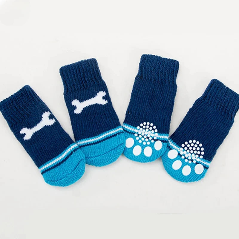 Winter Knit Dog Socks (Set of 4)
