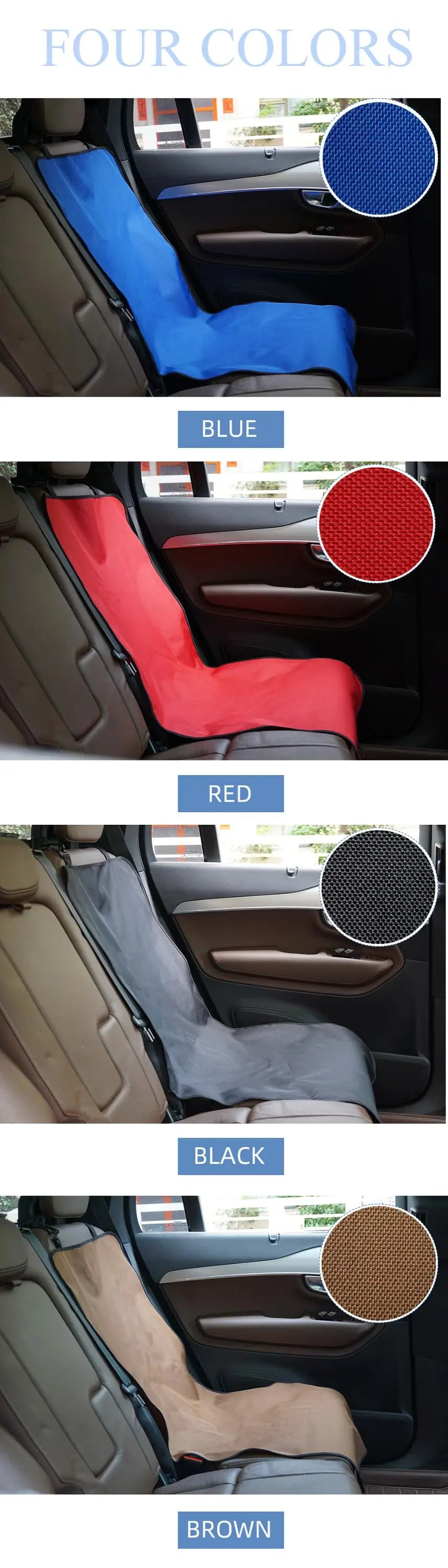 Waterproof Pet Mat Rear Car Back Seat Cover Protector Safety Travel Accessories For Cat Dog Pet Carrier Car Rear Back Seat Mat