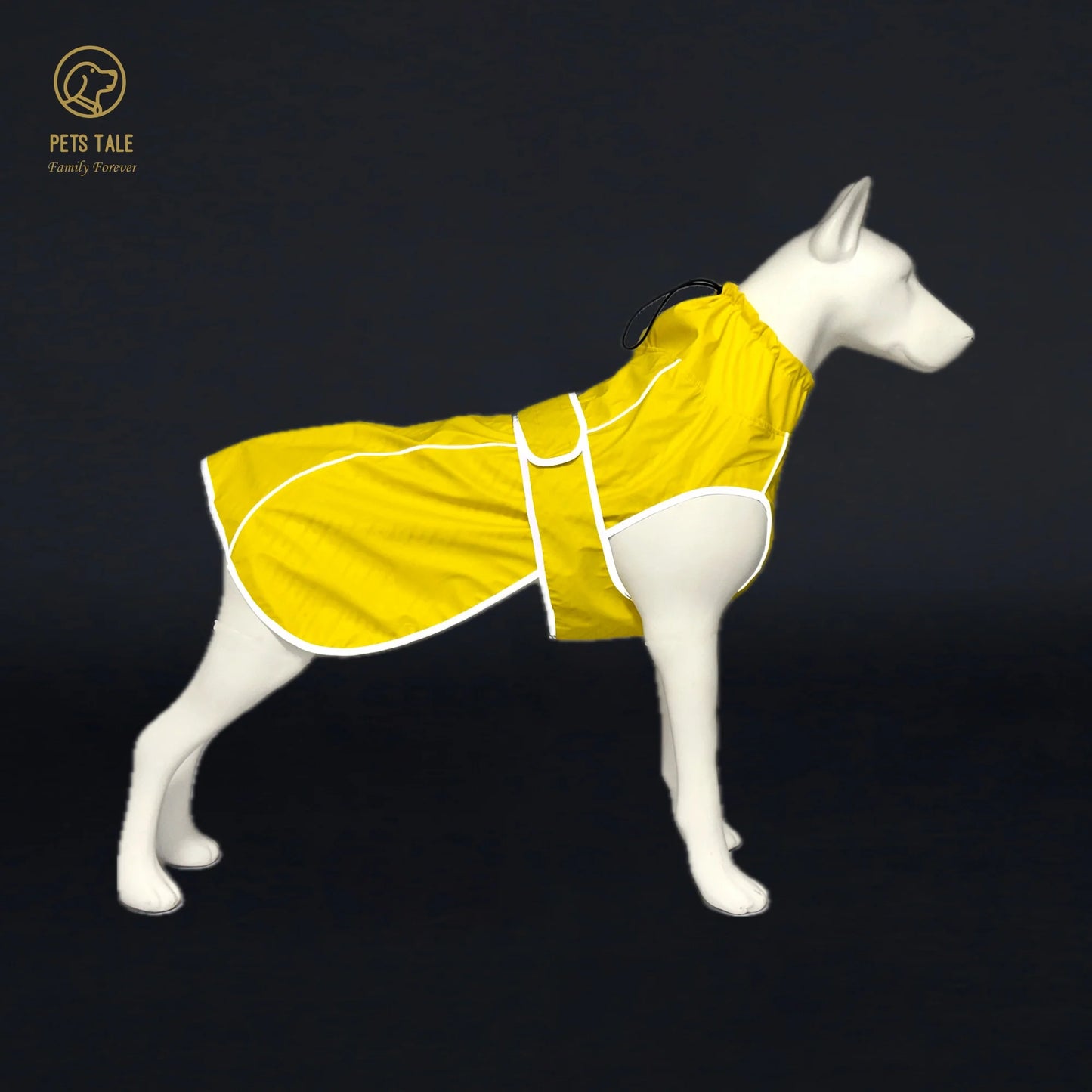 Hooded Reflective Dog Raincoat