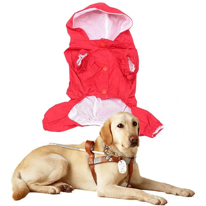 Reflective Waterproof Dog Raincoat