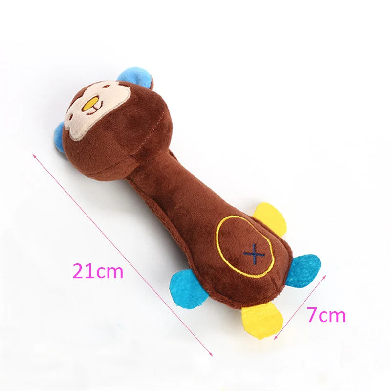 Squeaky Animal Plush Dog Toy