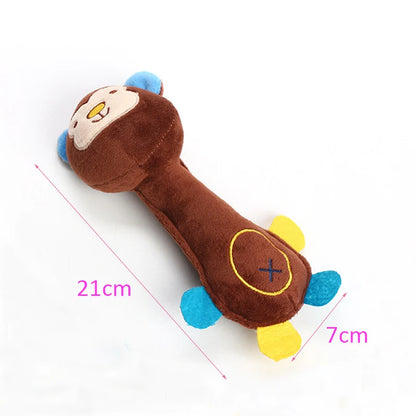 Squeaky Animal Plush Dog Toy