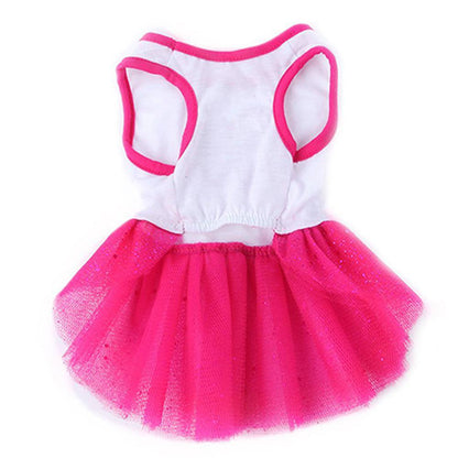 Sequin Heart Tutu Dog Dress