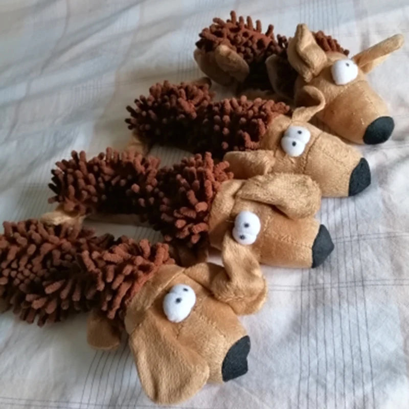 Squeaky Animal Plush Dog Toy