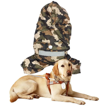 Reflective Waterproof Dog Raincoat
