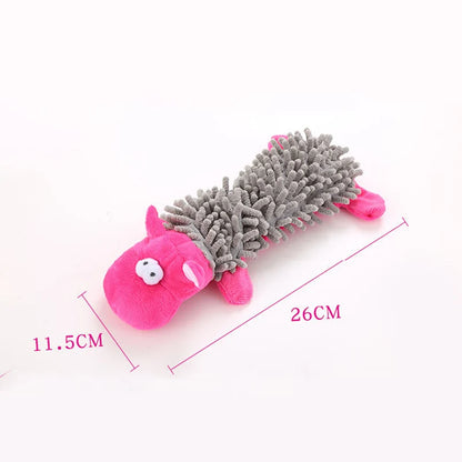 Squeaky Animal Plush Dog Toy