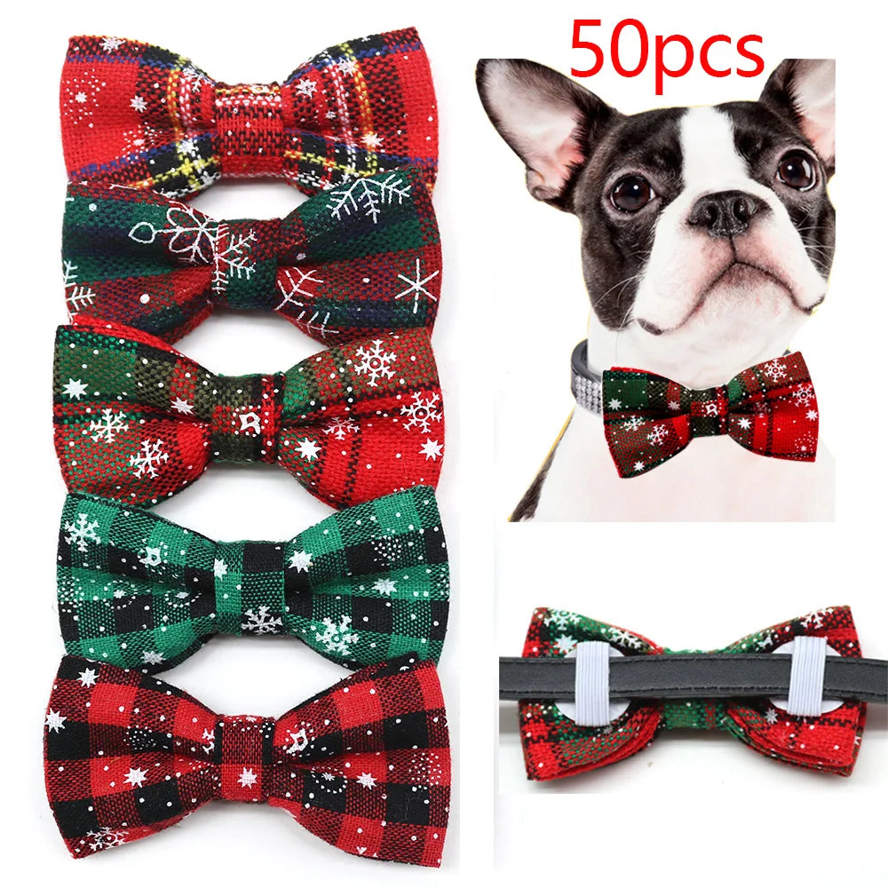 Christmas Dog Bow Ties (Bulk Pack)