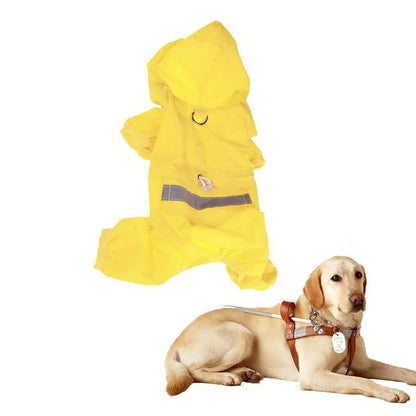 Reflective Waterproof Dog Raincoat
