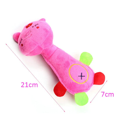 Squeaky Animal Plush Dog Toy