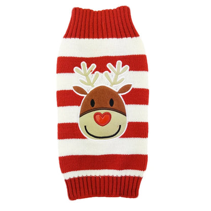Christmas Deer Knit Dog Sweater