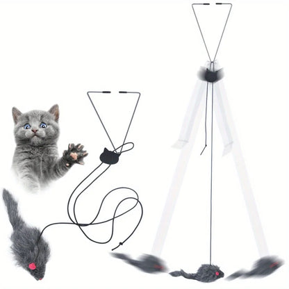 Door-Hanging Cat Teaser Toy