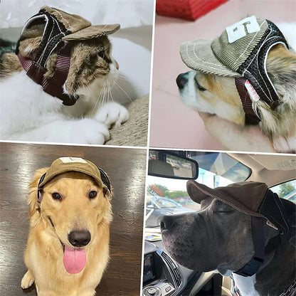 Dog Sun Hat with Ear Holes