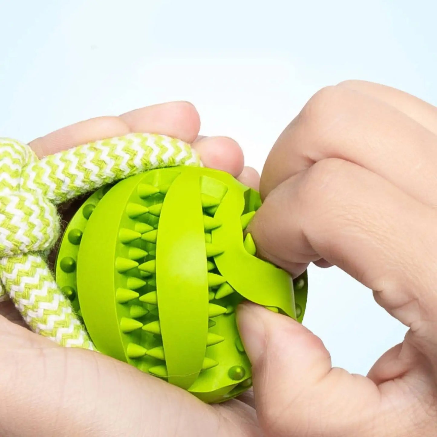 Cotton Rope Treat Ball Dog Toy