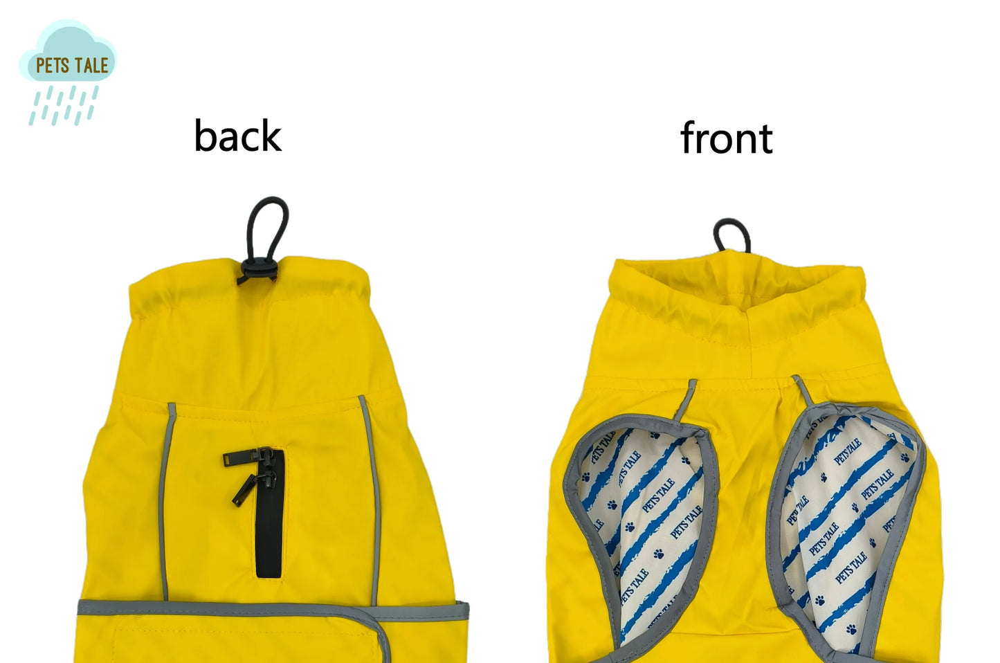 Hooded Reflective Dog Raincoat