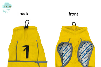 Hooded Reflective Dog Raincoat