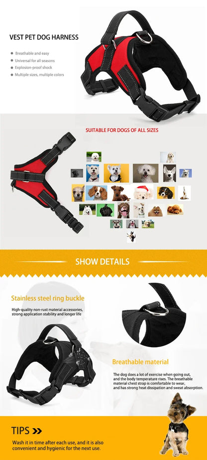 Quick-Release Dog Vest Harness