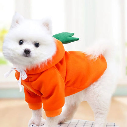 Pet Clothes Dog Hooded Sweatshirt Fruit Warm Coat Cat Sweater Winter Chihuahua Costume for Puppy Small Medium Dogs Cat Clothes