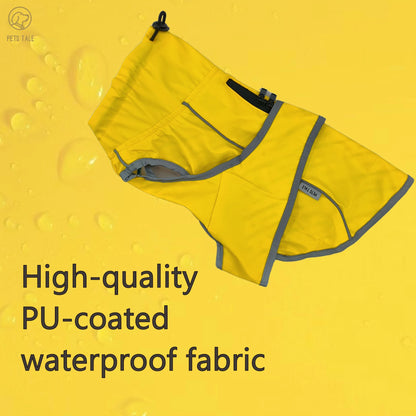 Hooded Reflective Dog Raincoat
