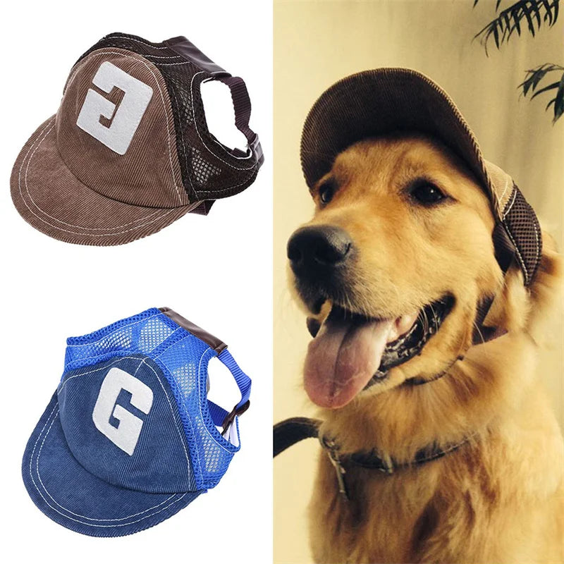 Dog Sun Hat with Ear Holes