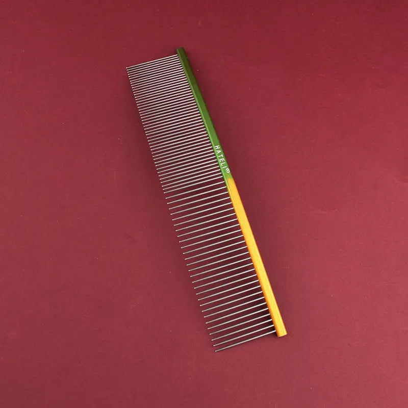 Curved Stainless Steel Pet Comb