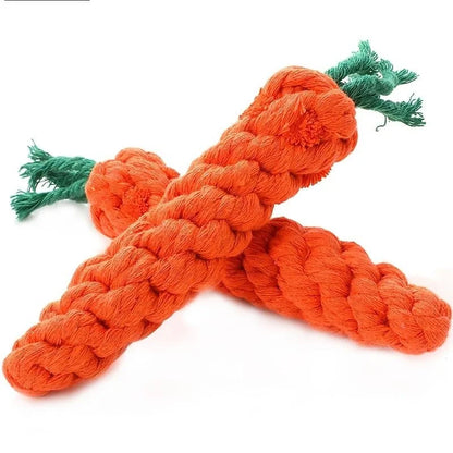 Carrot Cotton Rope Chew Toy