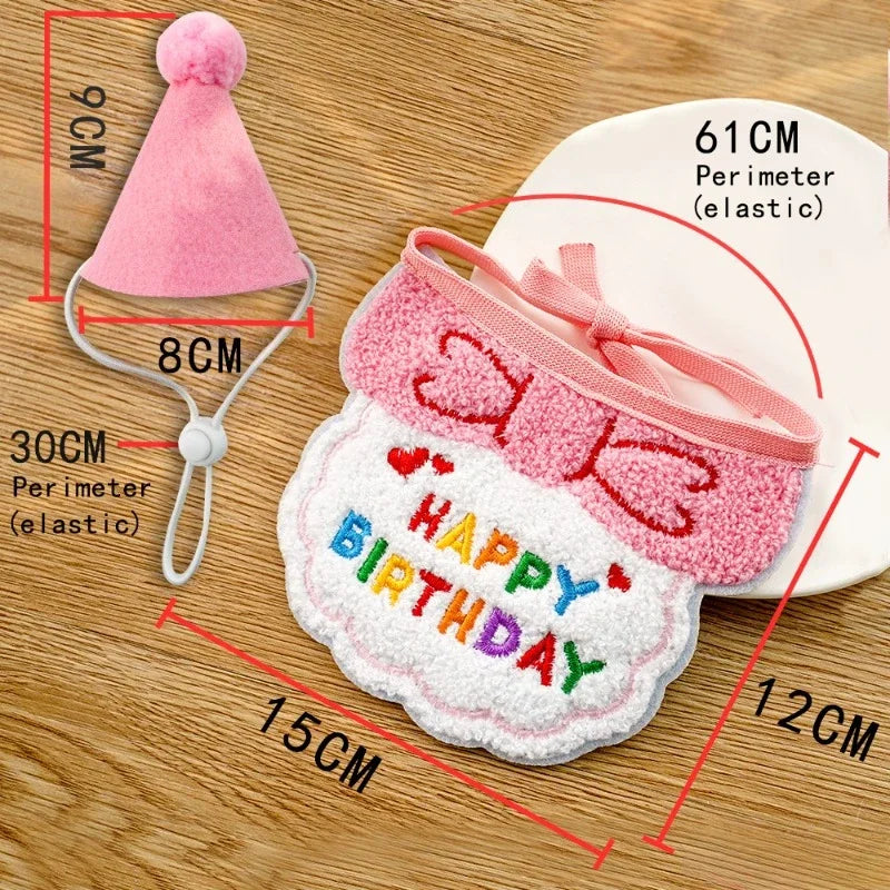 Dog Birthday Hat & Bandana Set