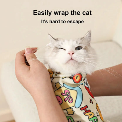 Cat Grooming Swaddle Wrap