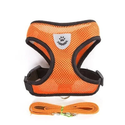 Reflective Mesh Pet Harness & Leash