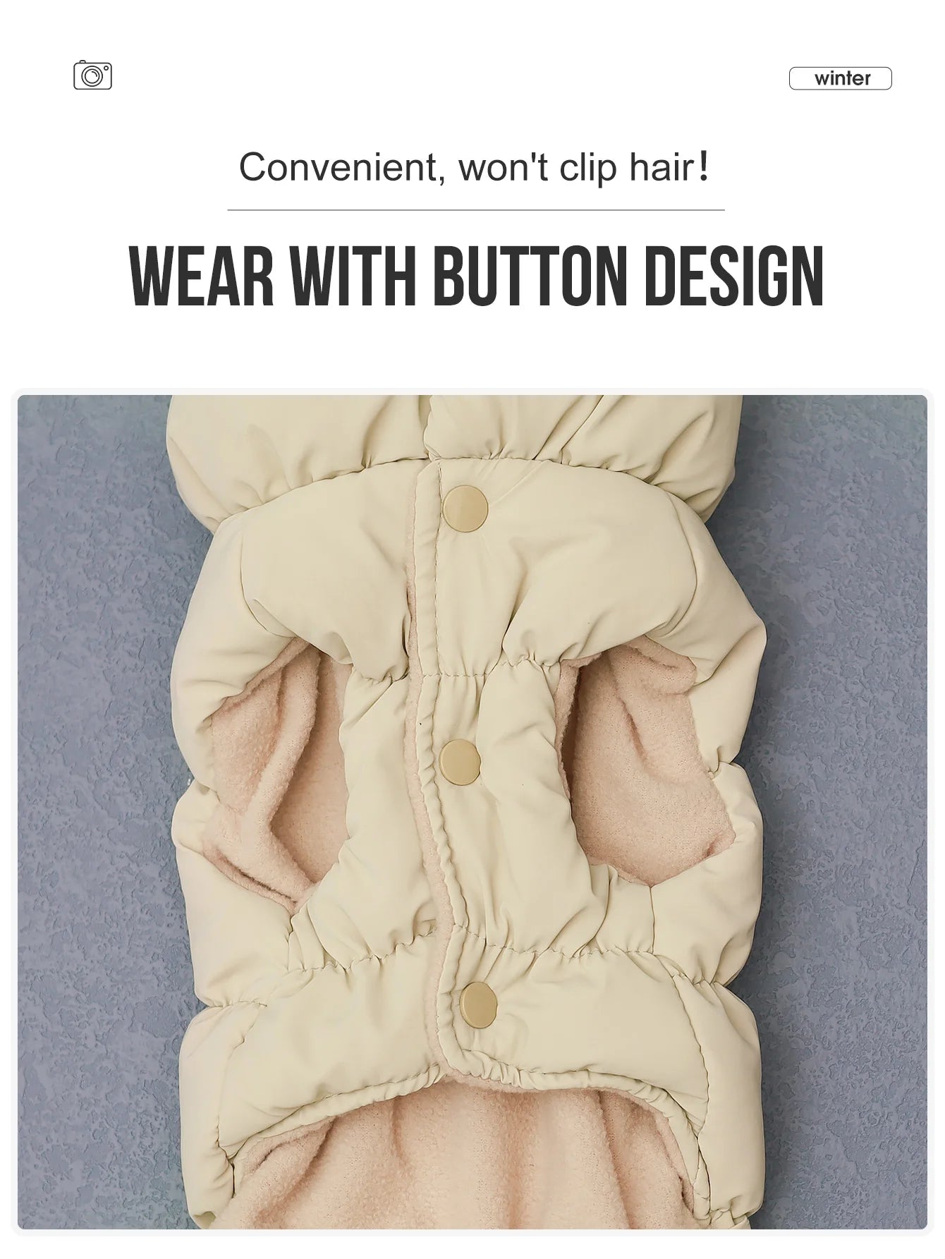 3-Layer Thick Winter Dog Coat