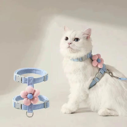 Adjustable Breathable Dog & Cat Harness Set