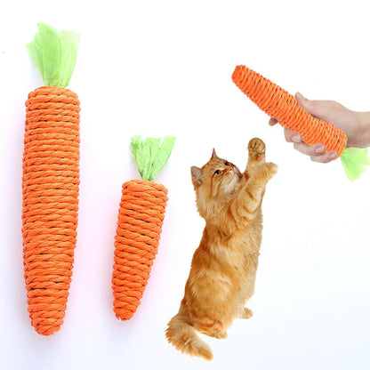 Carrot Paper-Rope Cat Chew