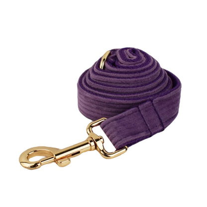 Corduroy Dog Collar & Leash Set
