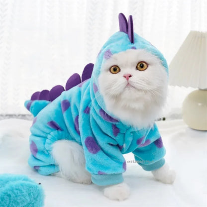 Dinosaur Hooded Dog Coat