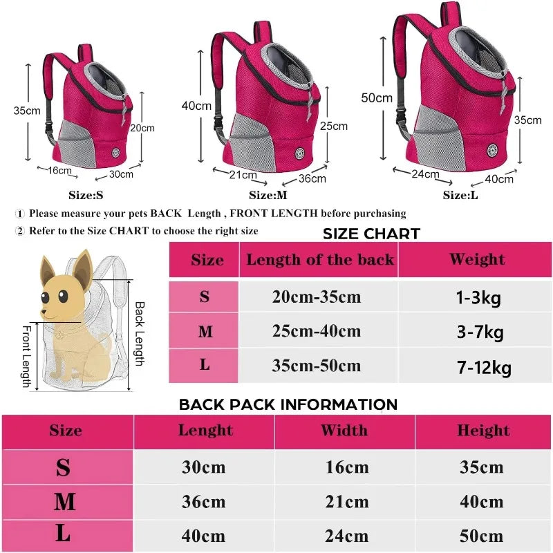 Breathable Dog Backpack Carrier