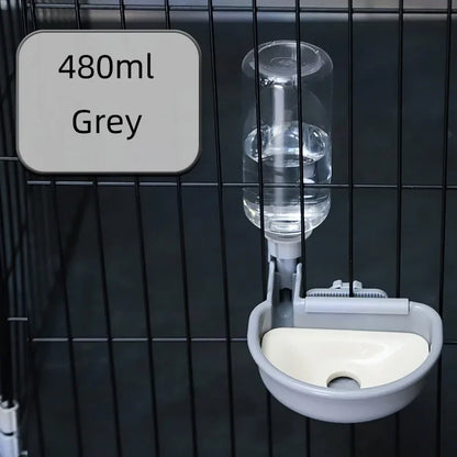 Hanging Pet Water Bottle & Bowl