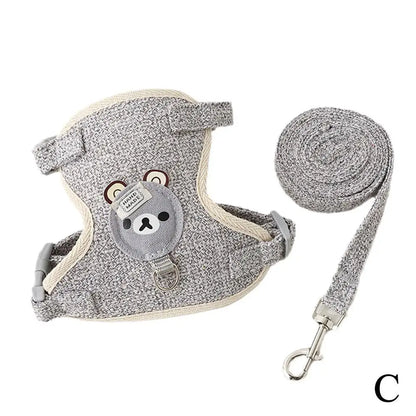 Breathable Step-In Dog Harness & Leash