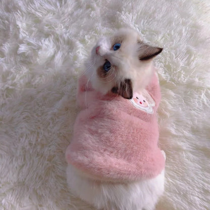 Faux Fur Plush Pet Vest