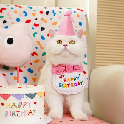 Dog Birthday Hat & Bandana Set