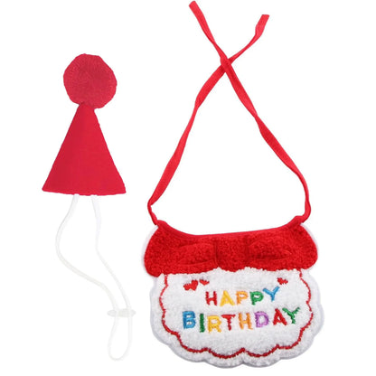 Dog Birthday Bandana & Party Hat Set
