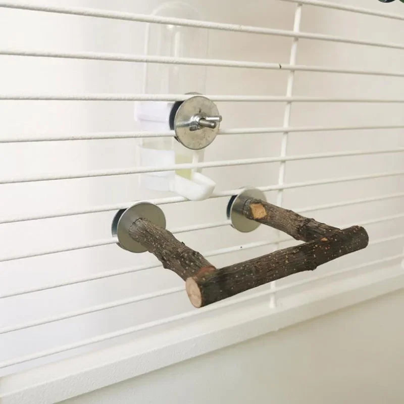 Natural Wood Branch Bird Perch