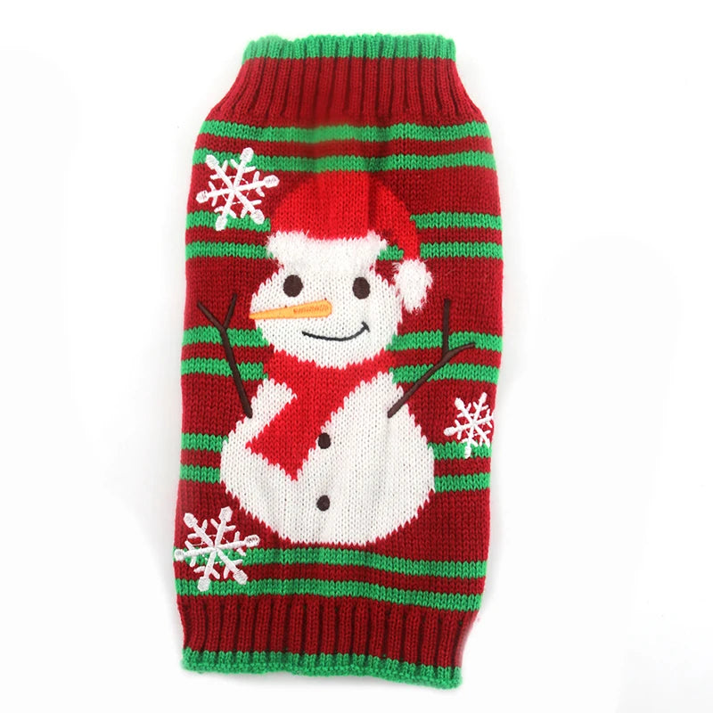 Christmas Deer Knit Dog Sweater