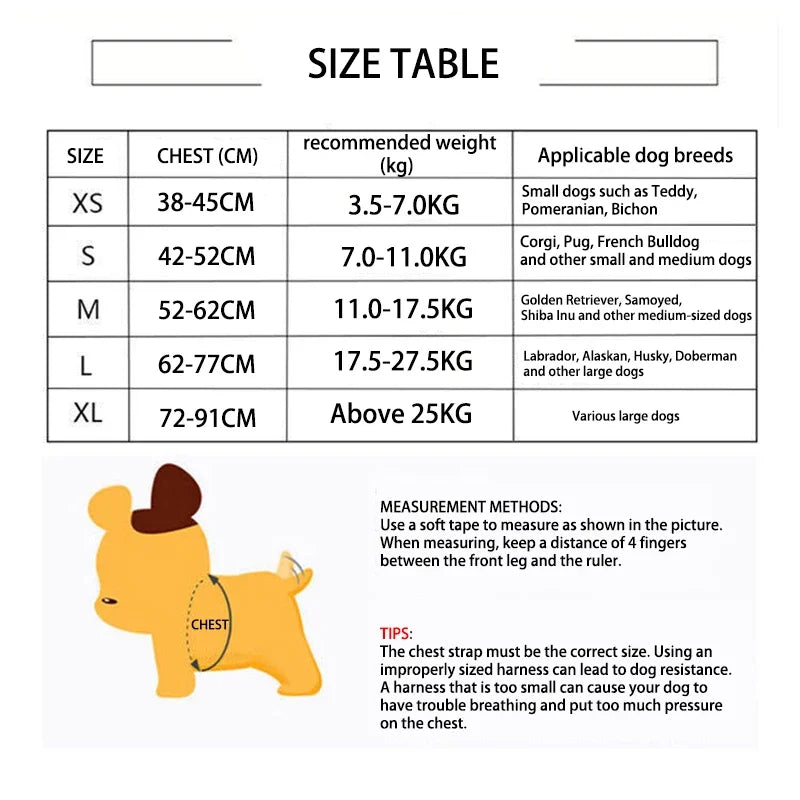 Quick-Release Dog Vest Harness