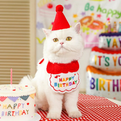 Dog Birthday Bandana & Party Hat Set