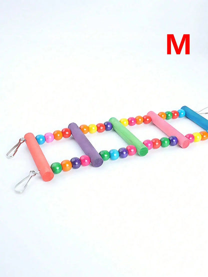 Wooden Bird Ladder & Swing