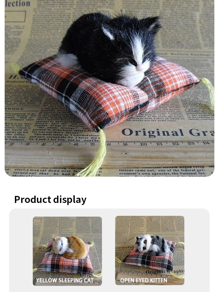 Plush Simulation Cat Cushion