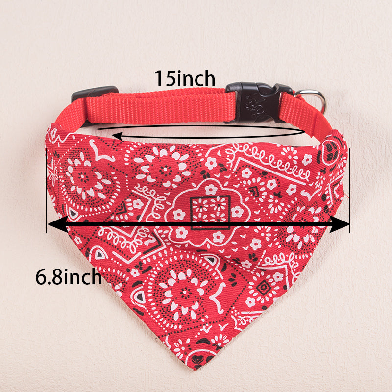 Dog Scarf Bandana with Collar
