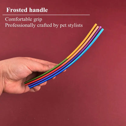 Curved Stainless Steel Pet Comb